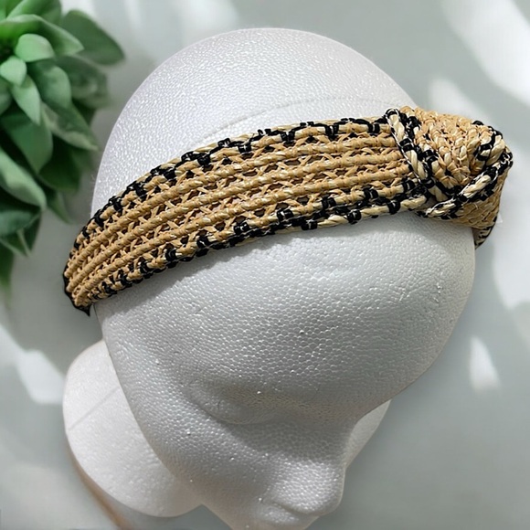 Natural Raffia Knotted Headband - Picture 9 of 16
